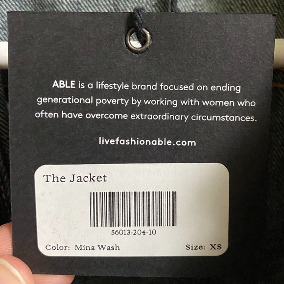 ABLE Mina Women's Jean Jacket - Picture 4 of 4